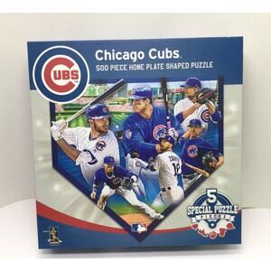 MLB Chicago Cubs 500 Piece Home Plate Puzzle Master Pieces